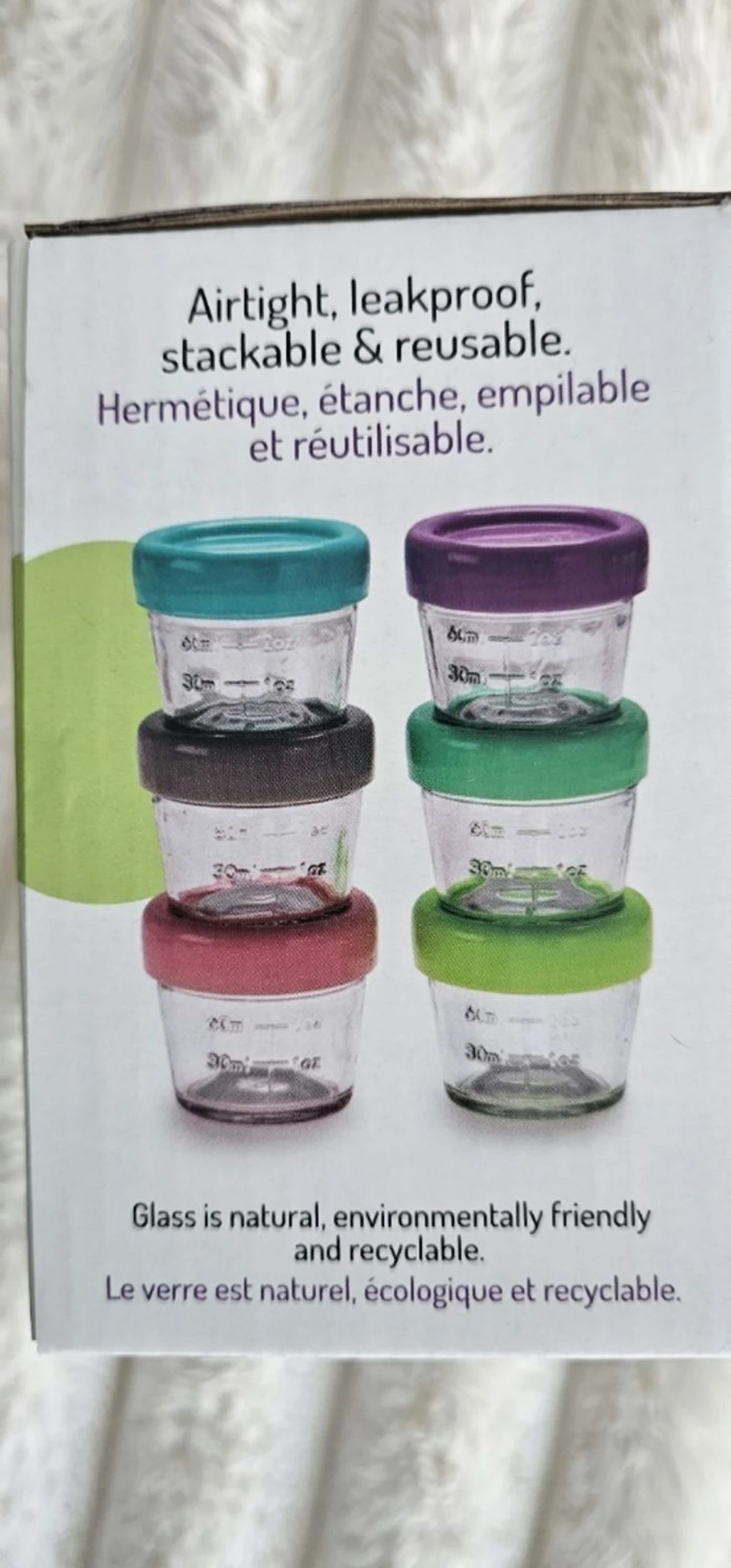 Caja de 6 tarros de vidrio Melii – photo 3